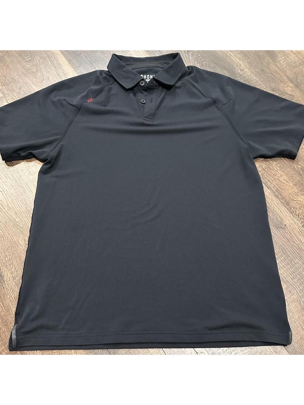 Rhone Men's Black and Navy Polo-shirt